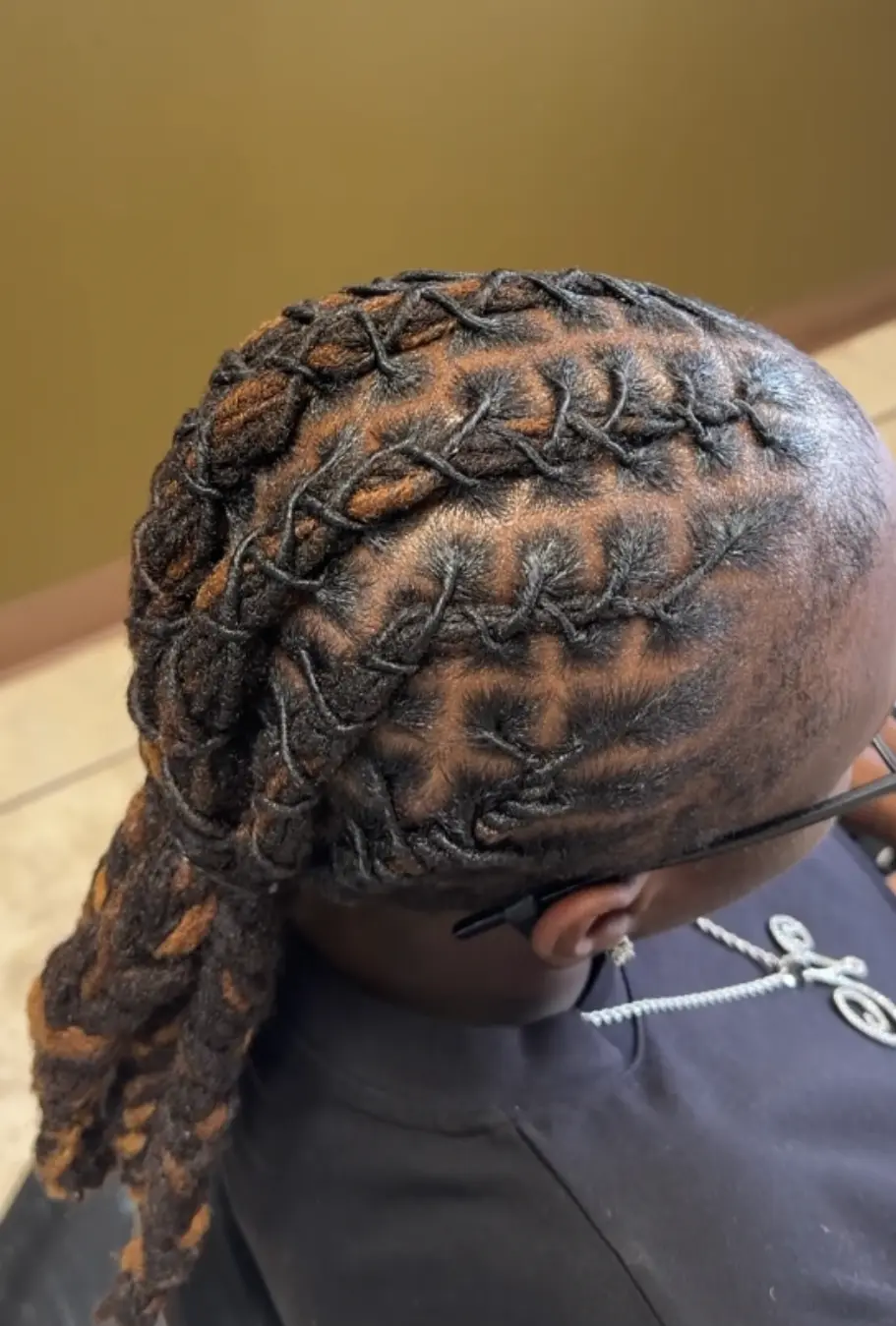 Loc styling work by Madi Locs