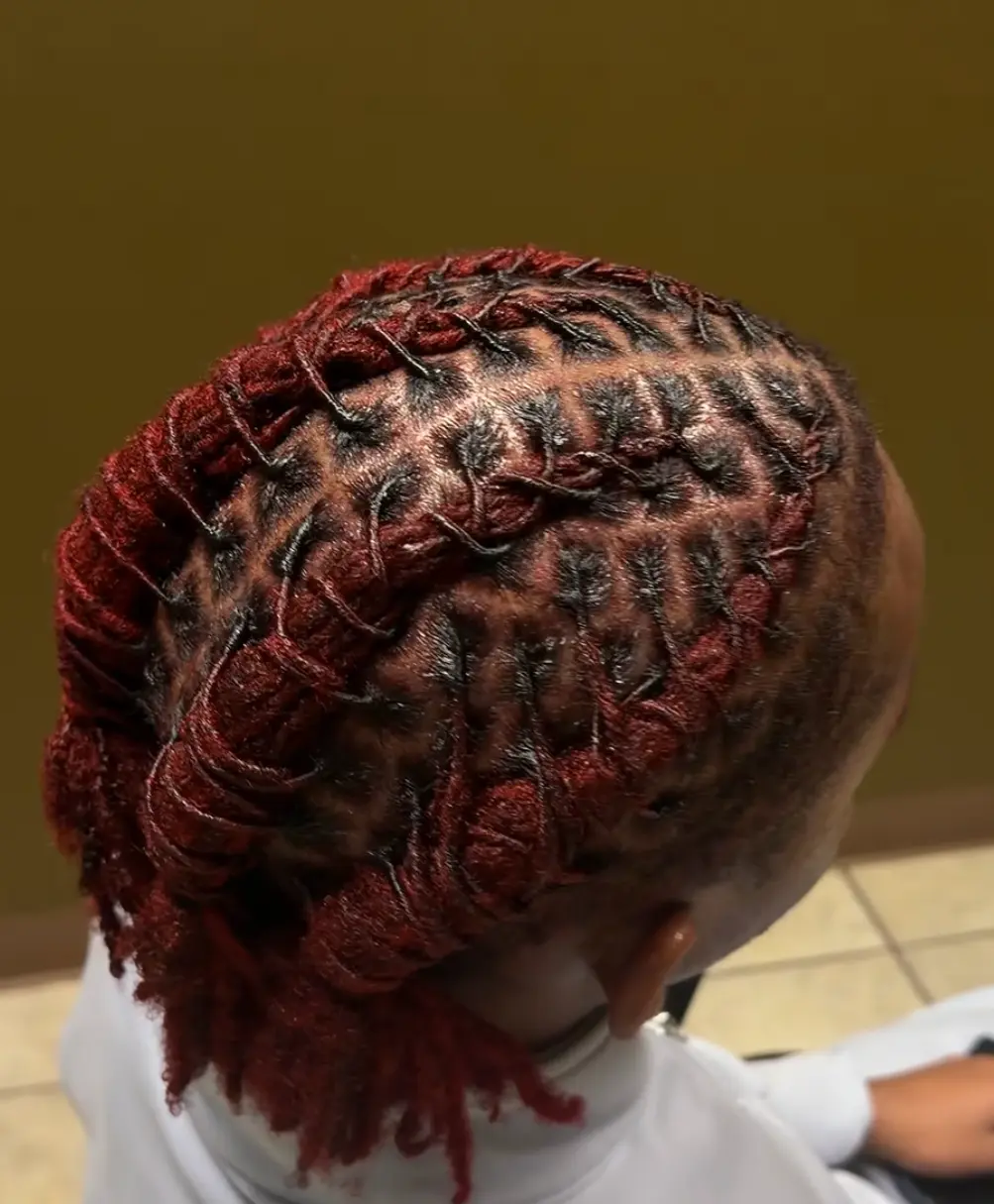 Loc styling work by Madi Locs